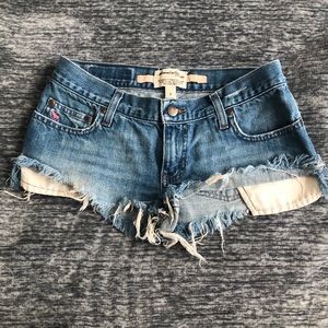 Low Rise Jean Shorts
